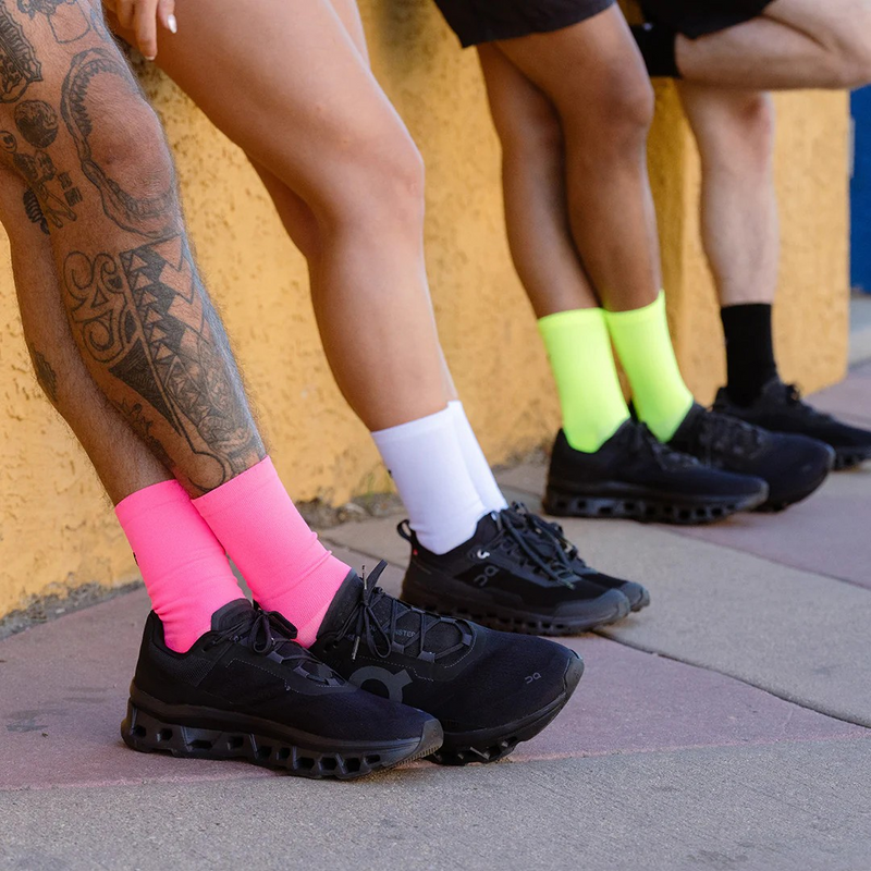 rnnr Marathon Crew Sock - Basic Lime