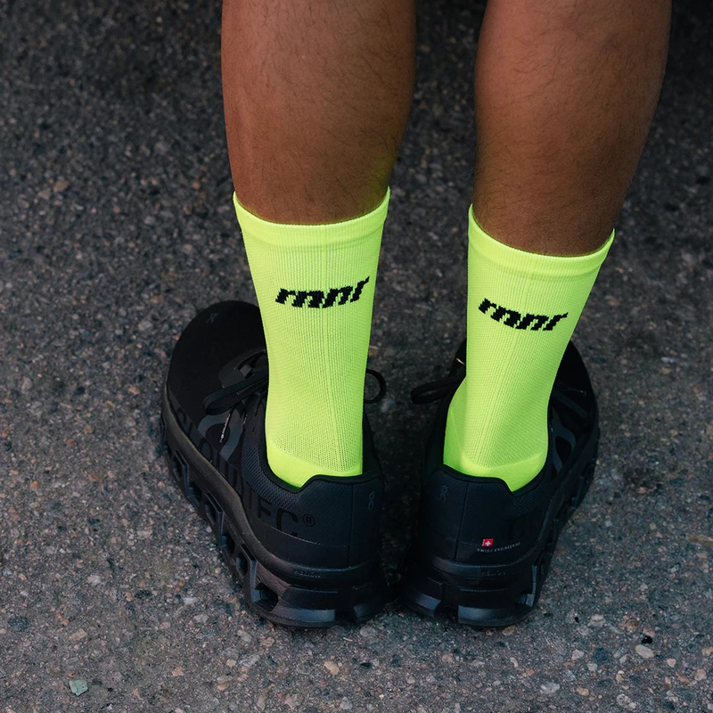 rnnr Marathon Crew Sock - Basic Lime