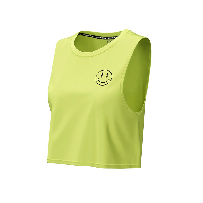 Womens Muscle Tee - Sunny Lime