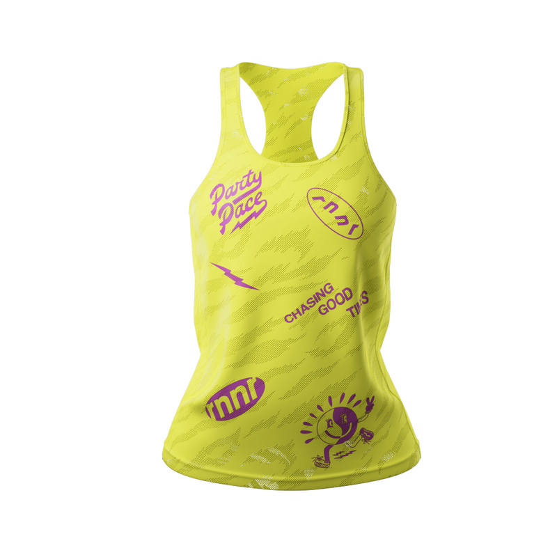 All Out Women's Singlet- Party Pace World Tour