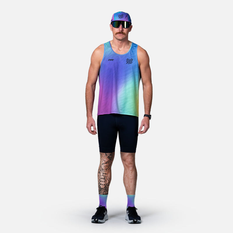 All Out Mens Singlet- Aura