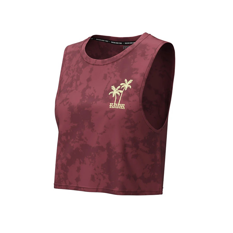 Womens Muscle Tee - Ruby Wine